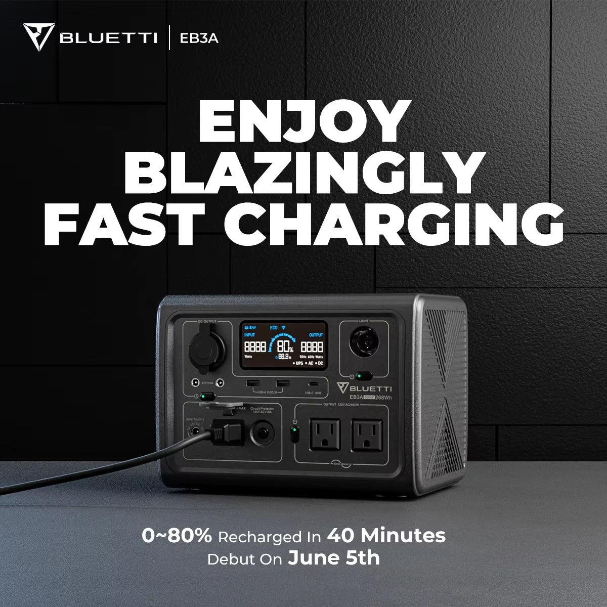 Rechargeable Backup Power Lifepo4 Battery Emergency Solar Generator 600W Portable Power Station