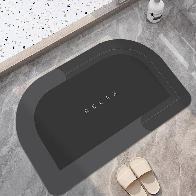 Diatom mud soft absorbent pad bathroom door mat diatomaceous earth non-slip bathroom floor mat bathroom toilet carpet