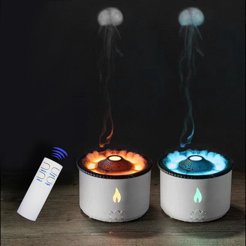 Cross-border simulated flame aromatherapy machine humidifier household essential oil aromatherapy diffuser wholesale