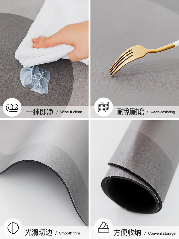 Diatom mud soft absorbent pad bathroom door mat diatomaceous earth non-slip bathroom floor mat bathroom toilet carpet