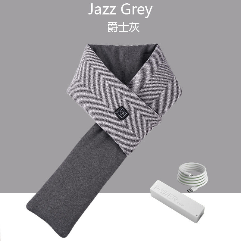 New electric heating scarf smart charging heating scarf winter electric heating men's and women's scarf heating shoulder pads and neck warmer artifact