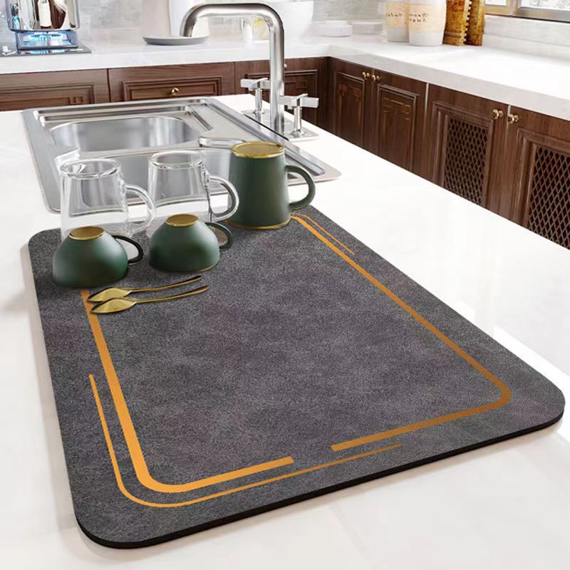 Nordic minimalist style desktop coffee table heat insulation anti-slip mat household technology cloth absorbent mat restaurant kitchen drain mat