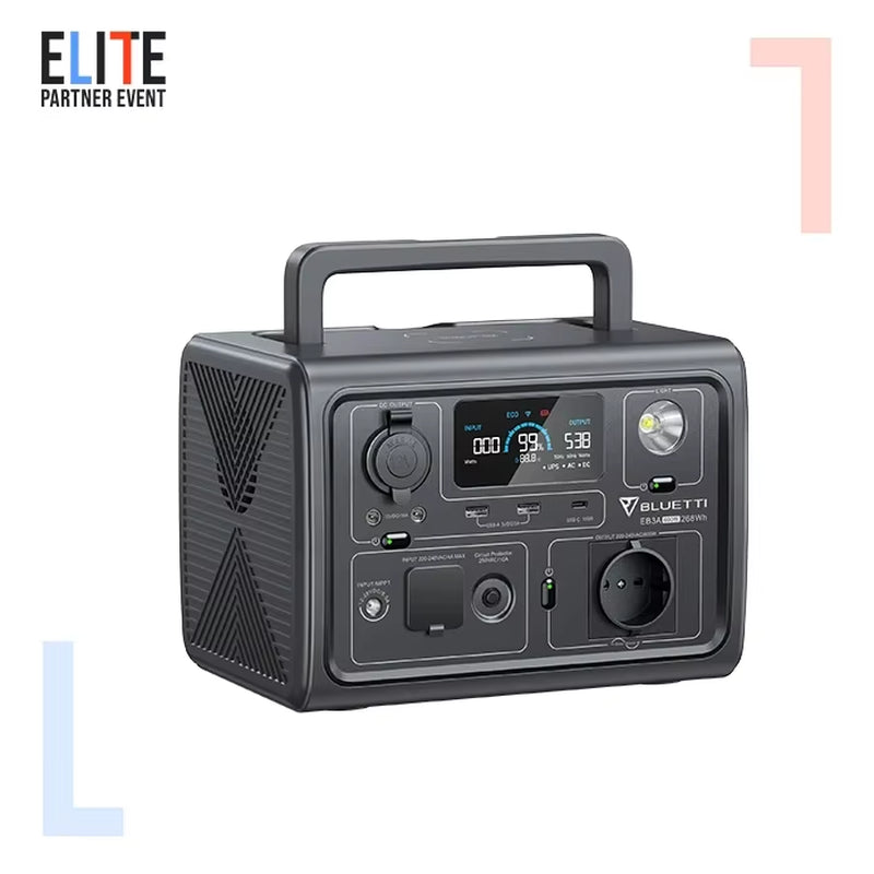 Rechargeable Backup Power Lifepo4 Battery Emergency Solar Generator 600W Portable Power Station