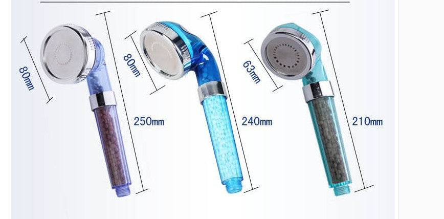 Negative ion booster shower head water saving hand-held spa shower head negative ion shower head