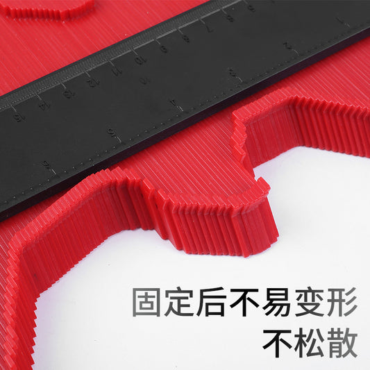 Source manufacturers wholesale type taker carpentry type ruler arc ruler automatic sheet metal contour gauge multi-purpose tool