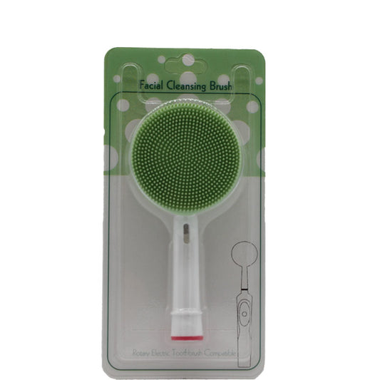 Cleansing brush head cross-border Amazon silicone face wash artifact portable electric toothbrush replacement brush head wash brush head