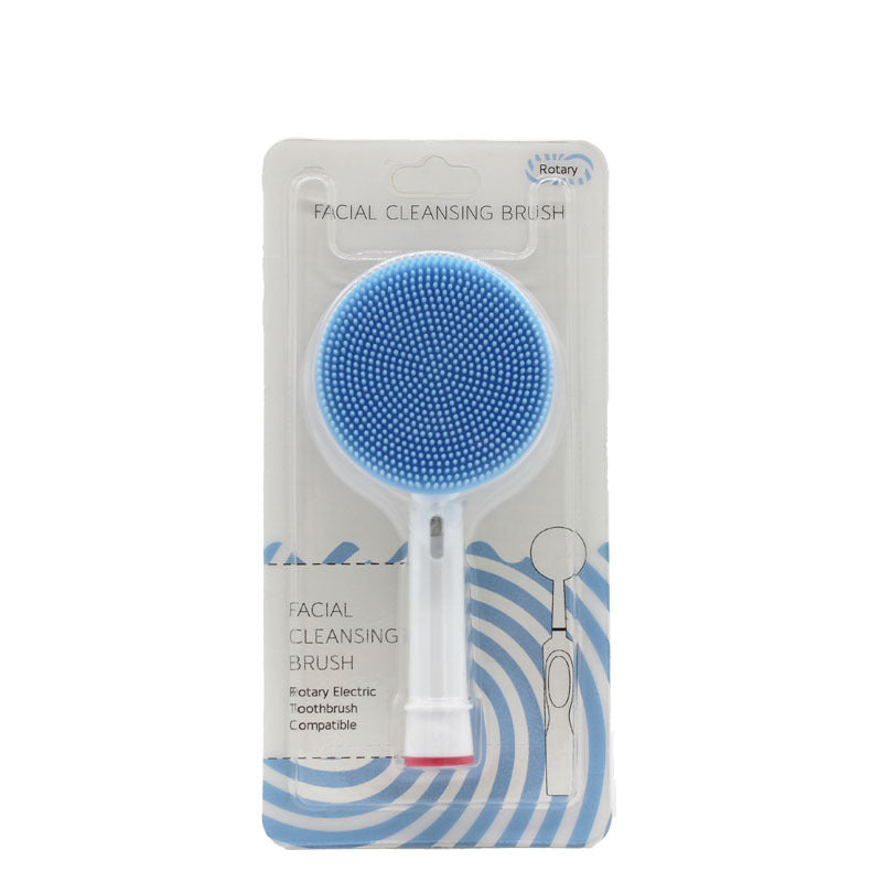 Cleansing brush head cross-border Amazon silicone face wash artifact portable electric toothbrush replacement brush head wash brush head