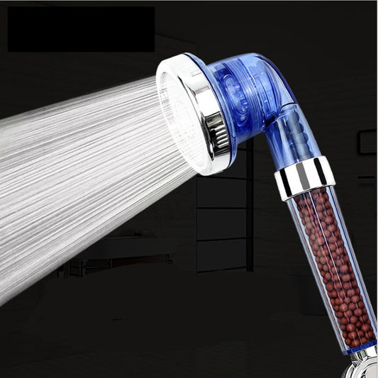 Negative ion booster shower head water saving hand-held spa shower head negative ion shower head