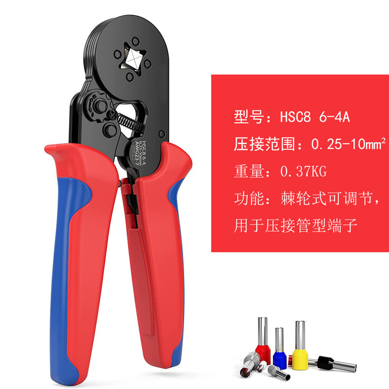 Cross-border exclusive for HCS8 6-4/6-6 European tubular terminal crimping pliers crimping pliers cold pressing tool