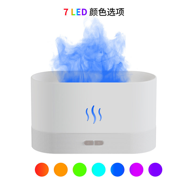 New Flame Aroma Diffuser Simulation Flame Home Diffuser Diffuser Bedroom Atmosphere Light Office Small Humidifier