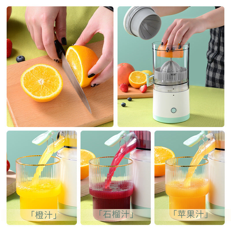 New electric orange squeezer portable juicer wireless small juicer fruit cooking machine juice separation