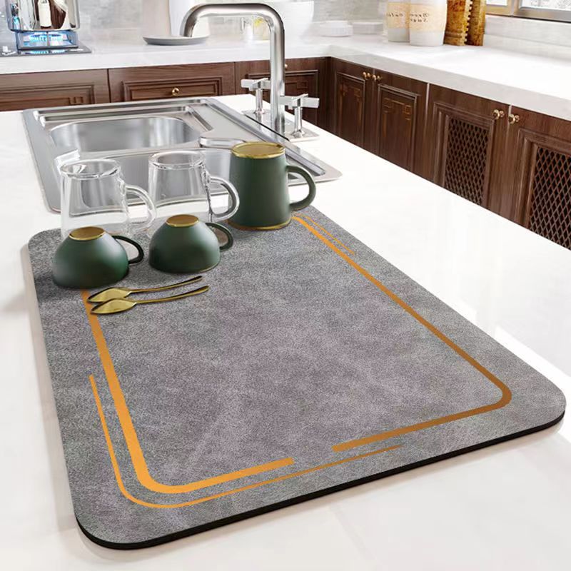 Nordic minimalist style desktop coffee table heat insulation anti-slip mat household technology cloth absorbent mat restaurant kitchen drain mat