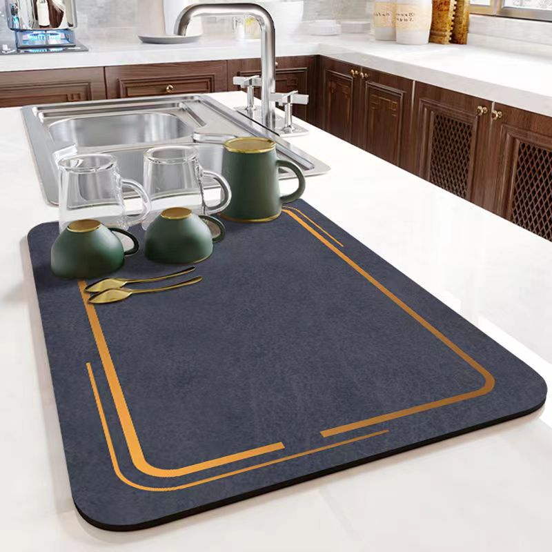 Nordic minimalist style desktop coffee table heat insulation anti-slip mat household technology cloth absorbent mat restaurant kitchen drain mat