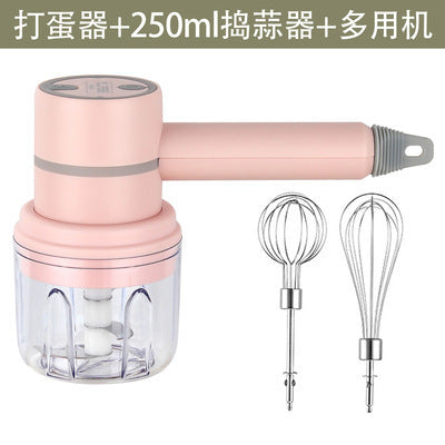 Wireless egg beater two-in-one auxiliary food machine baking small mini mixer automatic egg beater cream sender