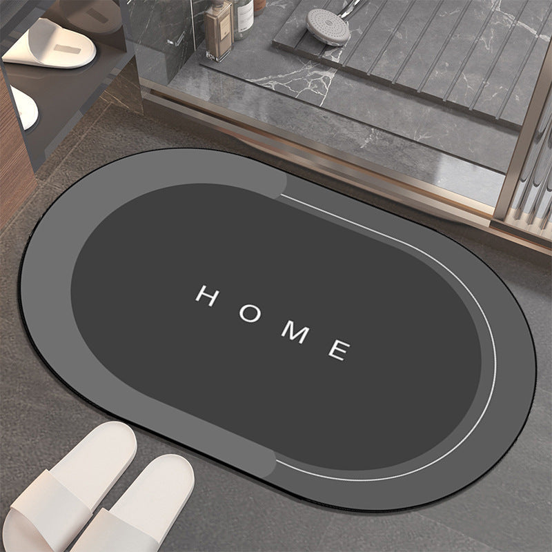 Light luxury bathroom absorbent and quick-drying floor mat diatom mud bathroom entrance door mat door mat household non-slip mat wholesale