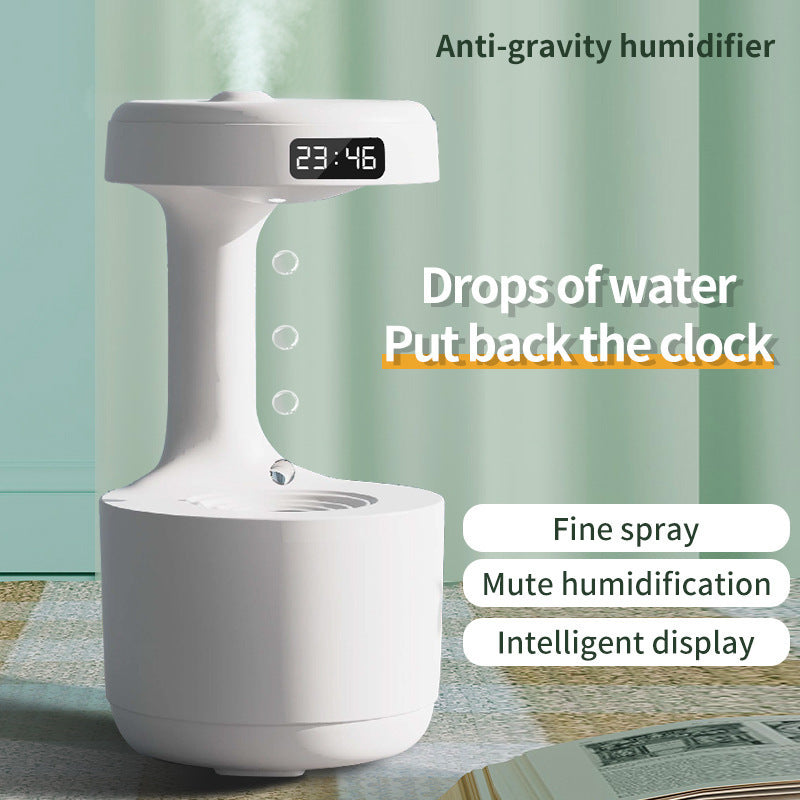 Anti-gravity humidifier large-capacity home office bedroom mini usb desktop cross-border water drop backflow aromatherapy machine