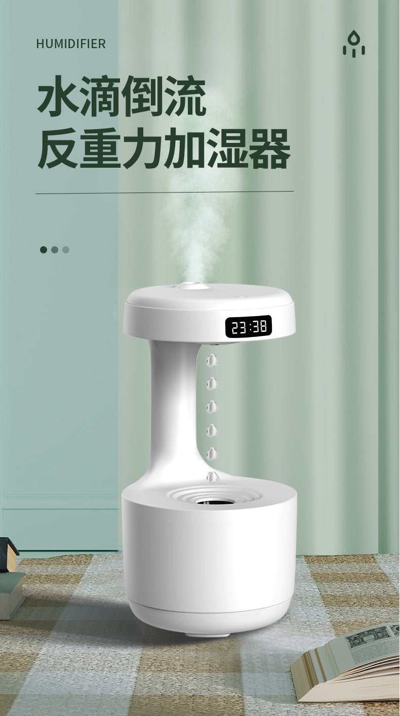 Anti-gravity humidifier household small lamp water droplet backflow anti-dry burning wholesale cross-border silent large fog volume atmosphere lamp