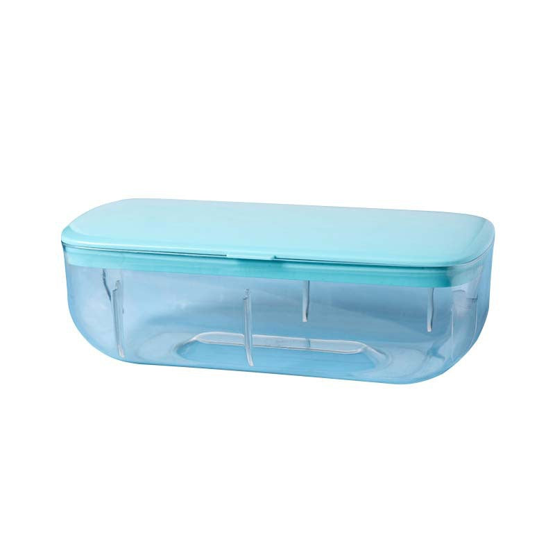 Cross-border pressing ice tray quick frozen ice ice making artifact multi-functional pressing single double layer soft glue ice box one piece