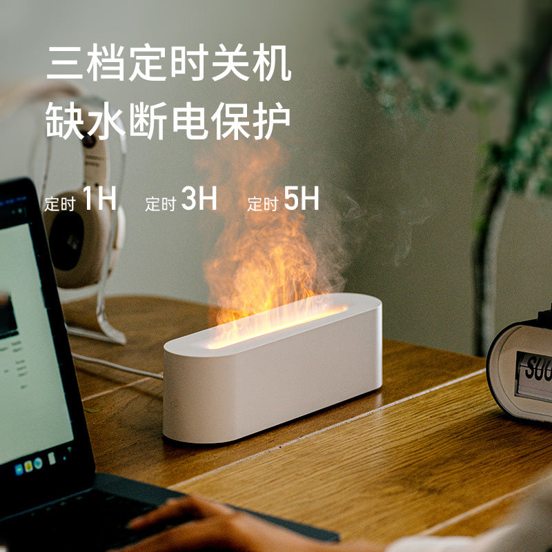 New desktop colorful simulated flame aromatherapy machine home hotel usb air humidifier aromatherapy machine cross-border