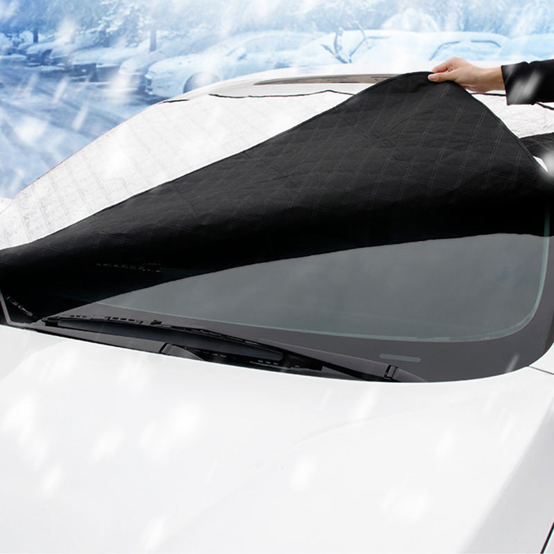 car orange reflective strip snow shield front windshield cover sunshade sunshade winter sunshade