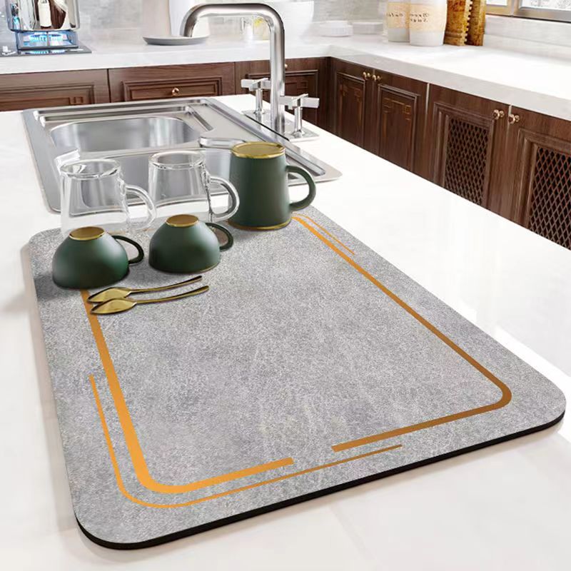 Nordic minimalist style desktop coffee table heat insulation anti-slip mat household technology cloth absorbent mat restaurant kitchen drain mat