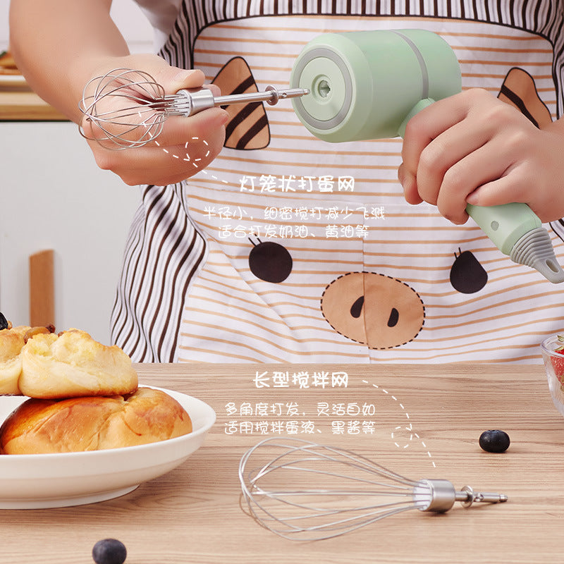 Wireless egg beater two-in-one auxiliary food machine baking small mini mixer automatic egg beater cream sender