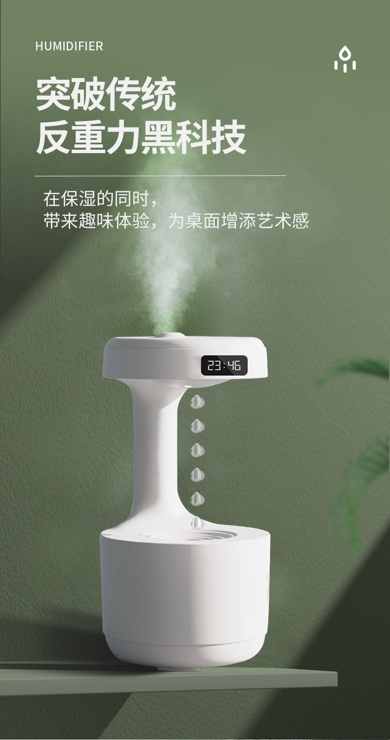 Anti-gravity humidifier household small lamp water droplet backflow anti-dry burning wholesale cross-border silent large fog volume atmosphere lamp